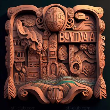 3D model Bolivia  Plurinational State of Bolivia (STL)